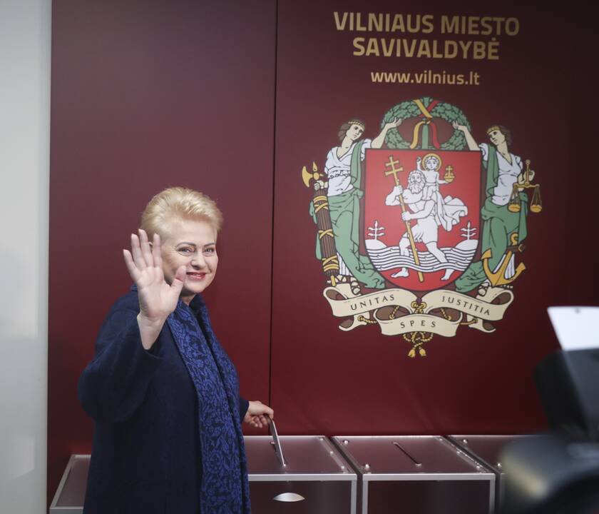 D. Grybauskaitė balsavo savivaldos rinkimuose