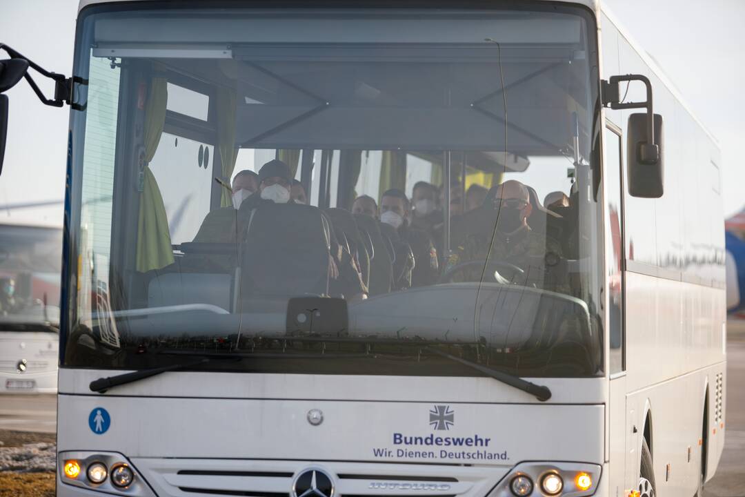 Į Lietuvą atvyko Vokietijos kariai