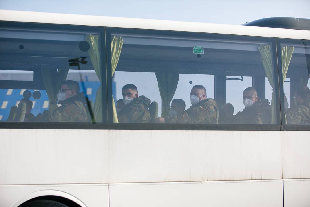 Į Lietuvą atvyko Vokietijos kariai