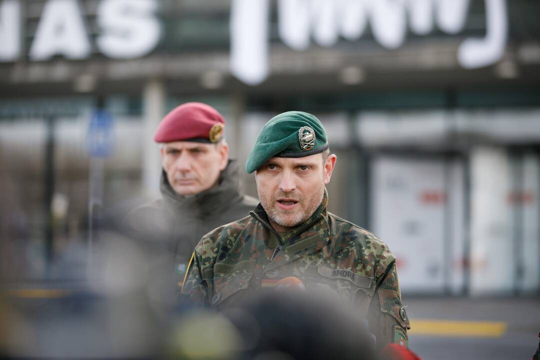 Į Lietuvą atvyko Vokietijos kariai