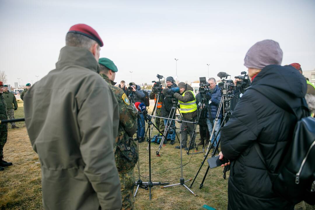 Į Lietuvą atvyko Vokietijos kariai