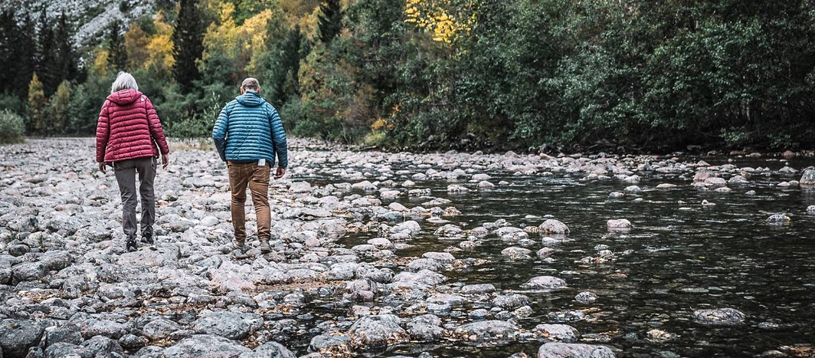 Pokytis: kai kur Norvegijoje galima laisvai vaikščioti po nusekusias upių vagas.