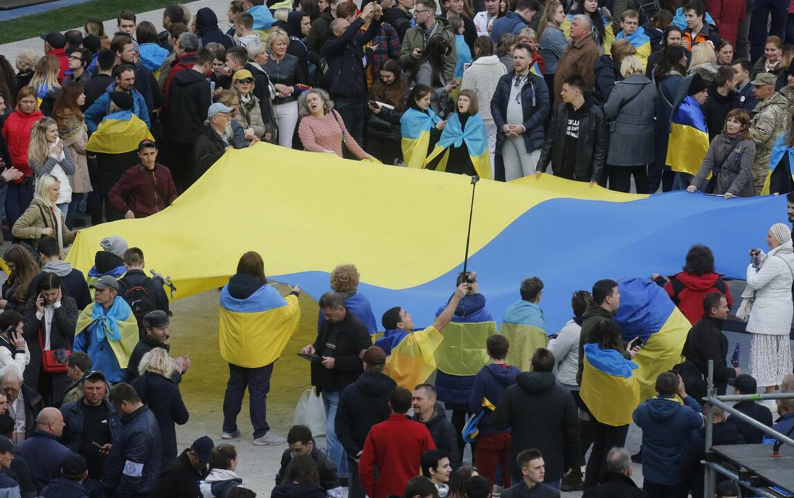 P. Porošenkos ir V. Zelenskio debatai Kijevo stadione