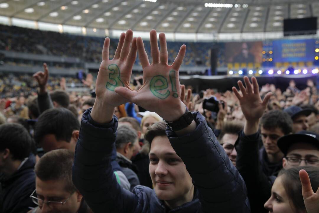 P. Porošenkos ir V. Zelenskio debatai Kijevo stadione