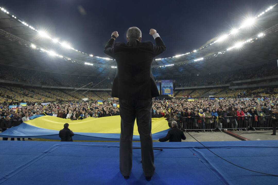P. Porošenkos ir V. Zelenskio debatai Kijevo stadione