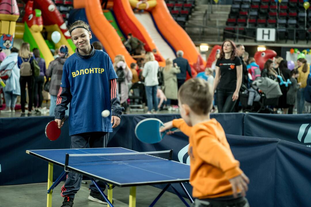 „Švyturio“ arenoje – dienos stovykla ukrainiečių vaikams