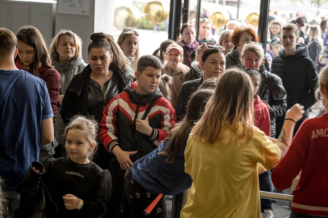 „Švyturio“ arenoje – dienos stovykla ukrainiečių vaikams