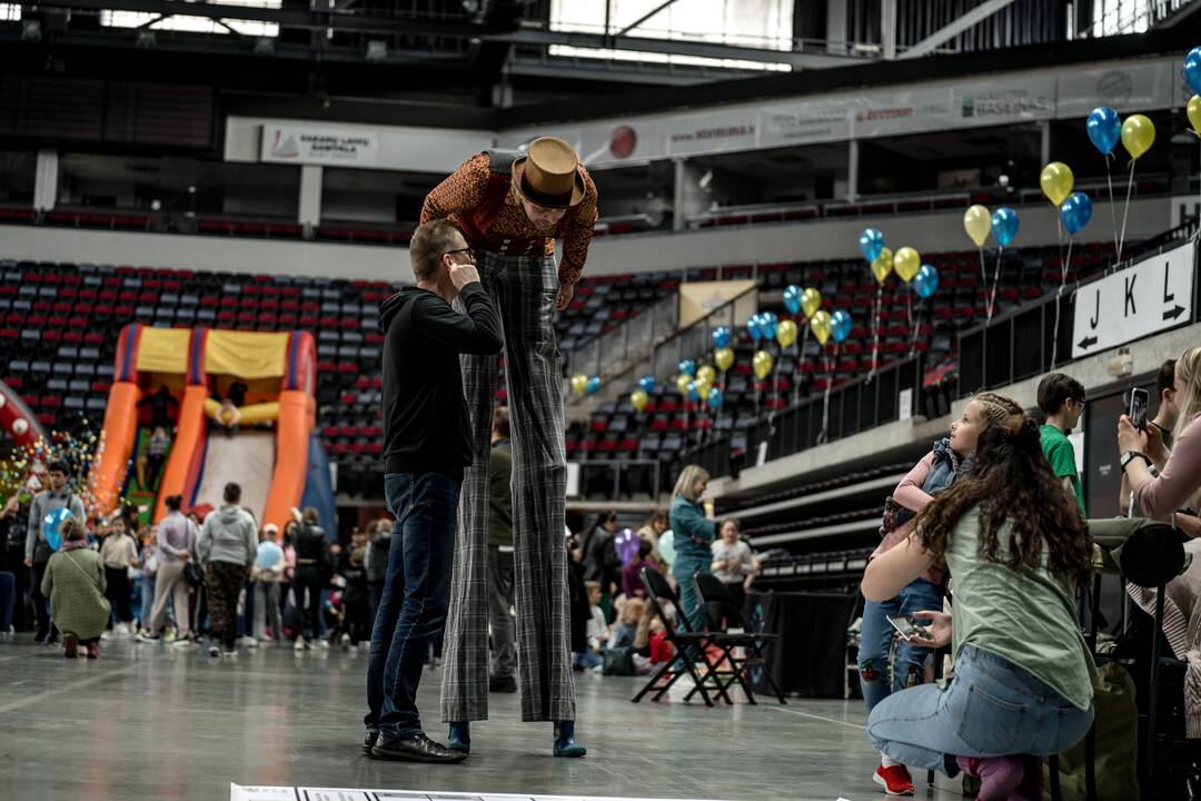 „Švyturio“ arenoje – dienos stovykla ukrainiečių vaikams