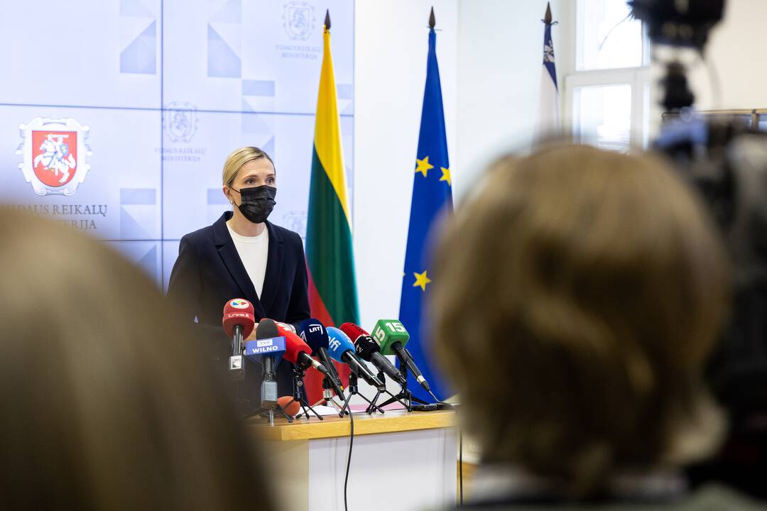 Vidaus reikalų ministerijos spaudos konferencija