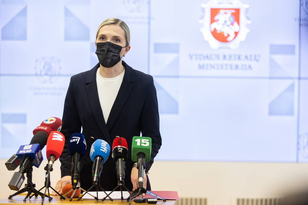 Vidaus reikalų ministerijos spaudos konferencija