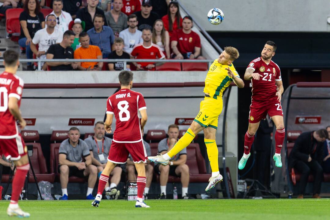 Europos futbolo čempionato atranka: Vengrija – Lietuva 2:0