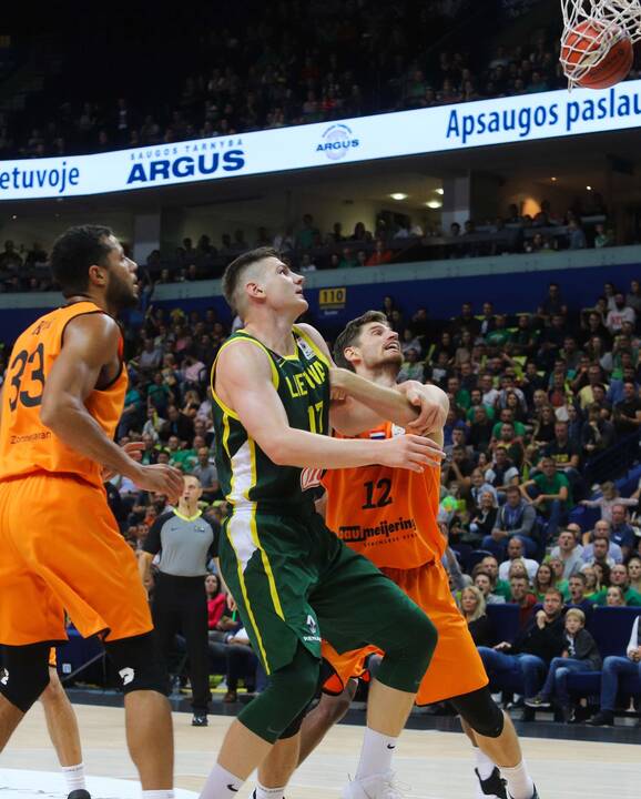 Krepšinis: Lietuva - Olandija 95:93