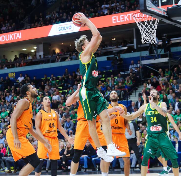 Krepšinis: Lietuva - Olandija 95:93