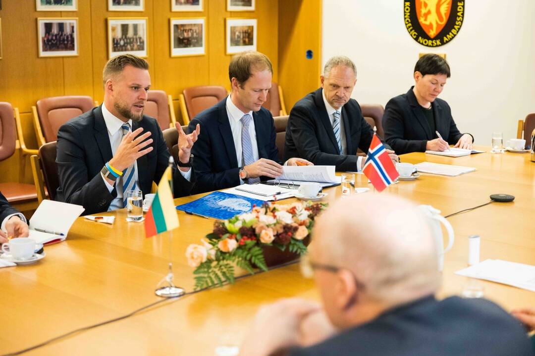  Anniken Huitfeldt ir Gabrielius Landsbergis