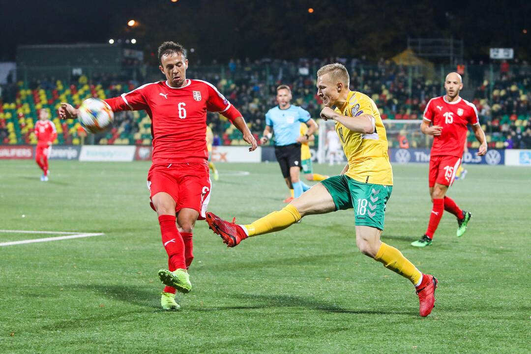 Europos futbolo čempionato atranka: Lietuva – Serbija