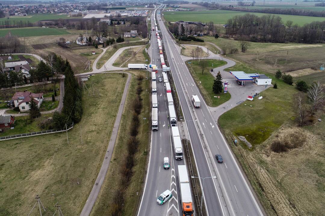 Vilkikų eilės Lietuvos pasienyje su Lenkija