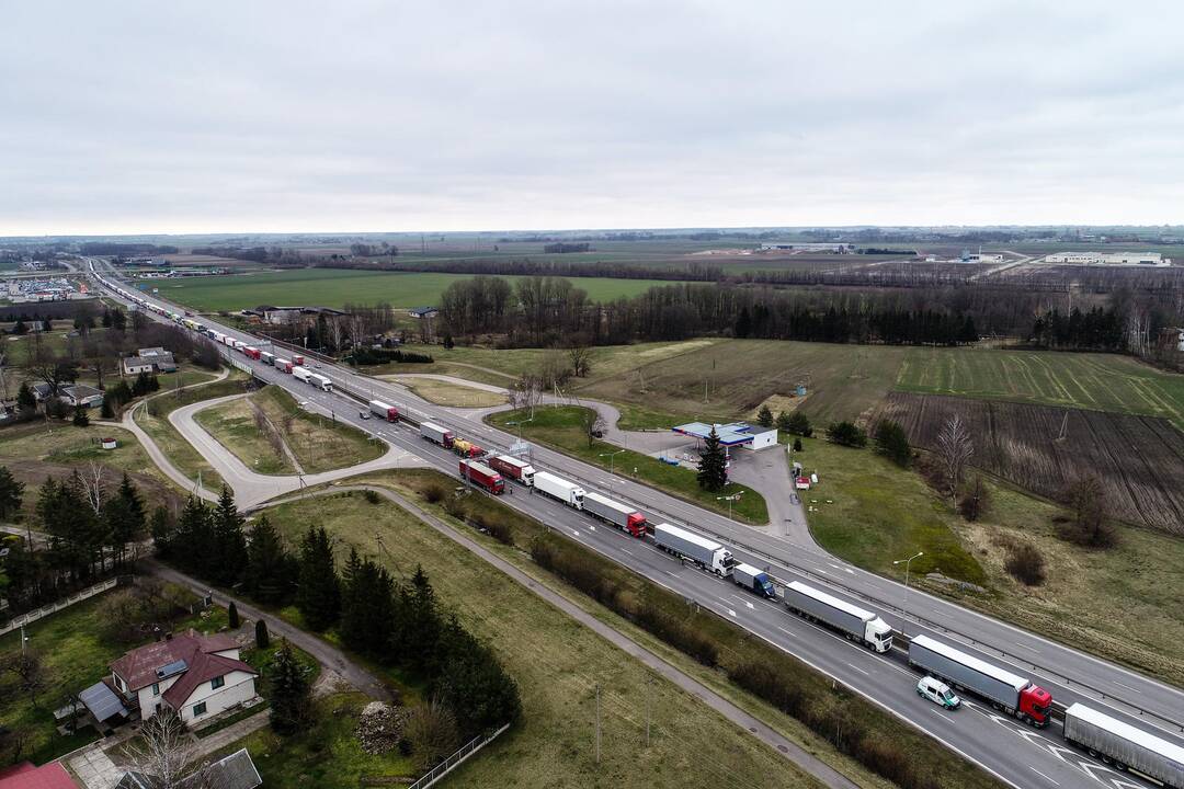 Vilkikų eilės Lietuvos pasienyje su Lenkija