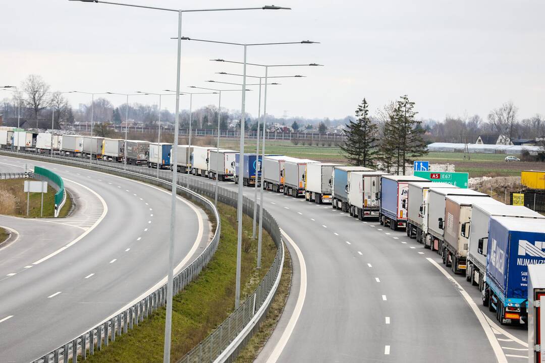 Vilkikų eilės Lietuvos pasienyje su Lenkija