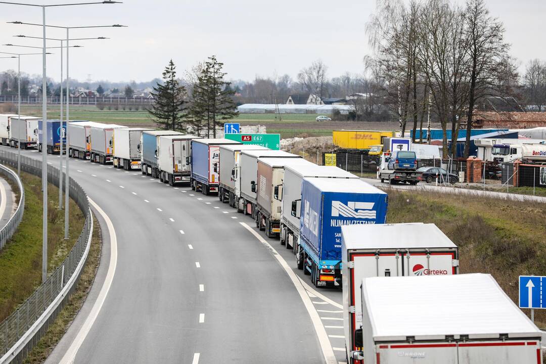 Vilkikų eilės Lietuvos pasienyje su Lenkija