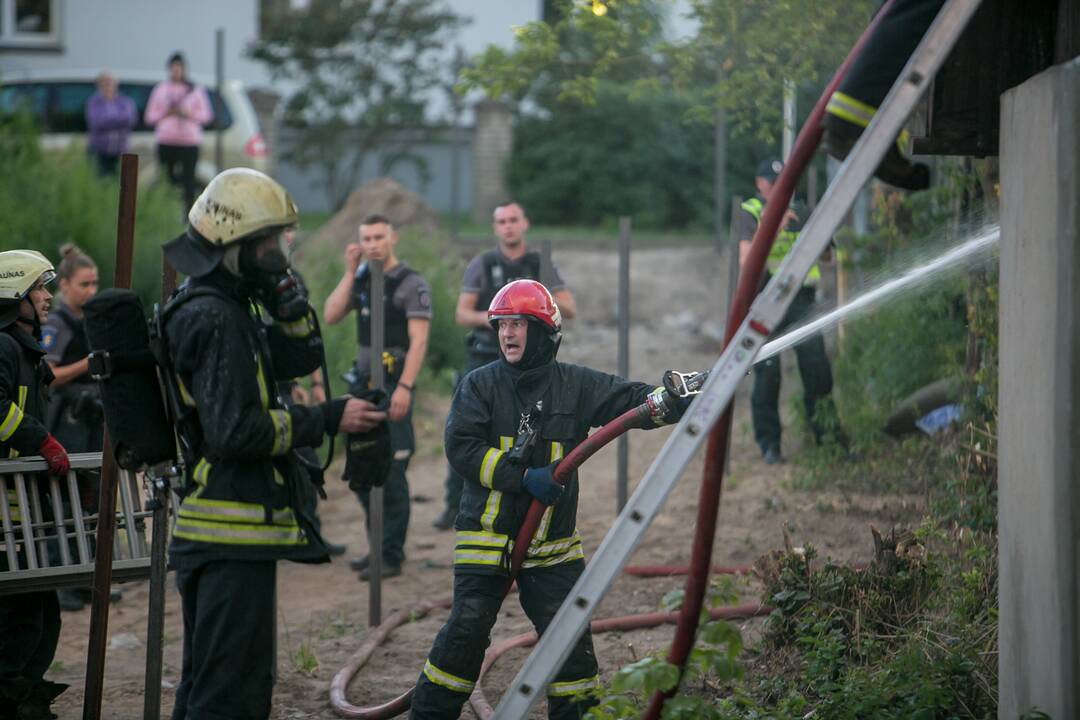 Tragiškas gaisras Sodų gatvėje