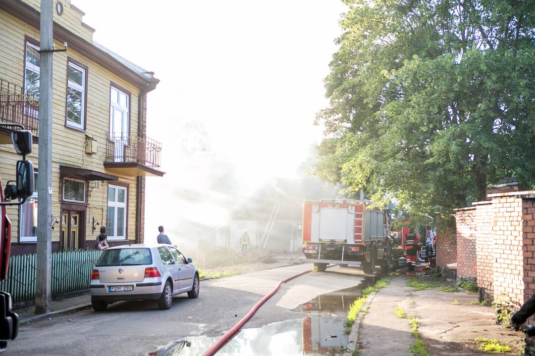 Tragiškas gaisras Sodų gatvėje