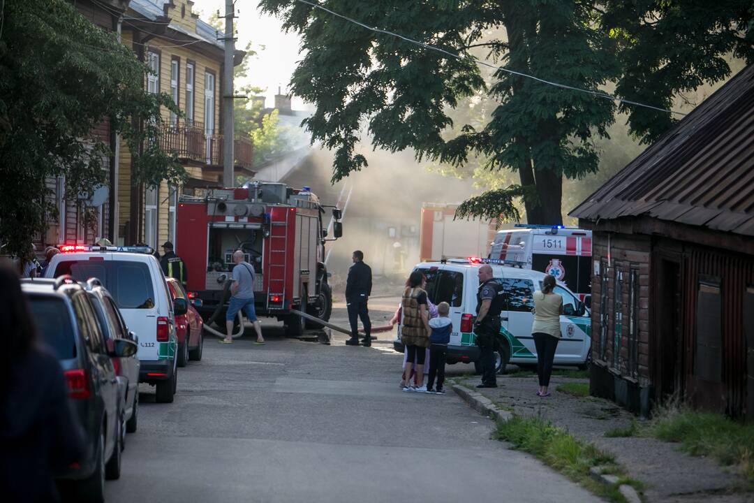 Tragiškas gaisras Sodų gatvėje
