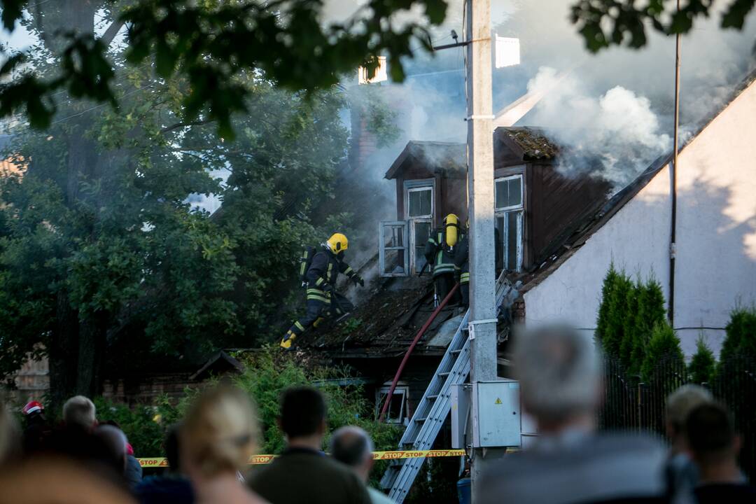 Tragiškas gaisras Sodų gatvėje