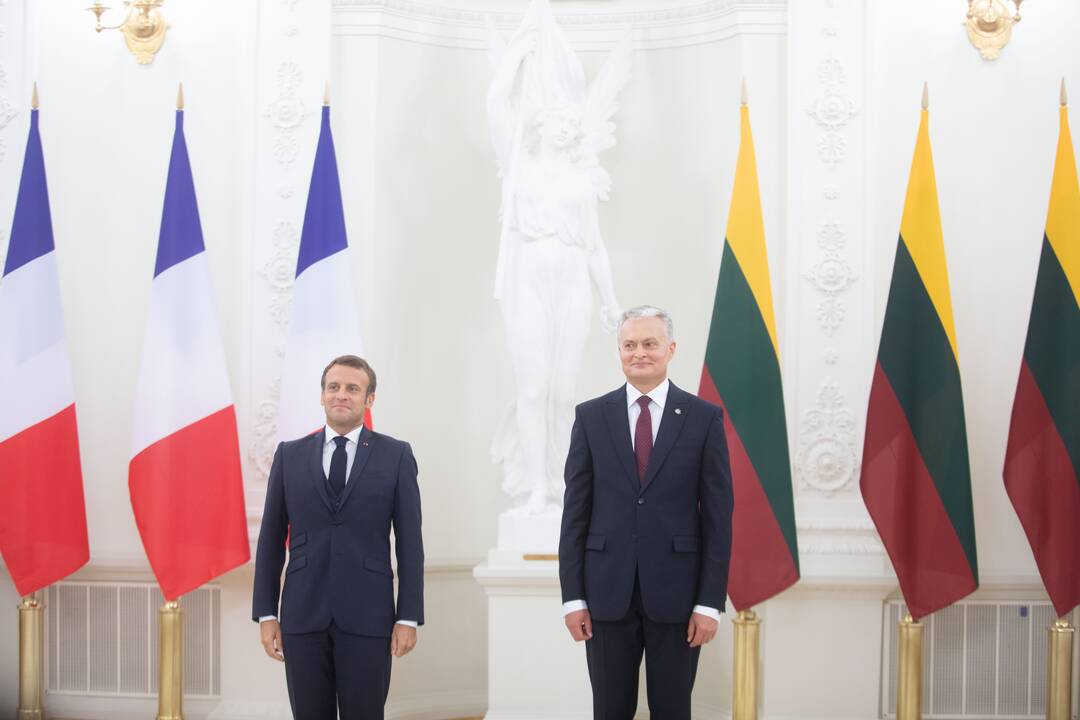 Į Lietuvą atvyko Prancūzijos prezidentas E. Macronas