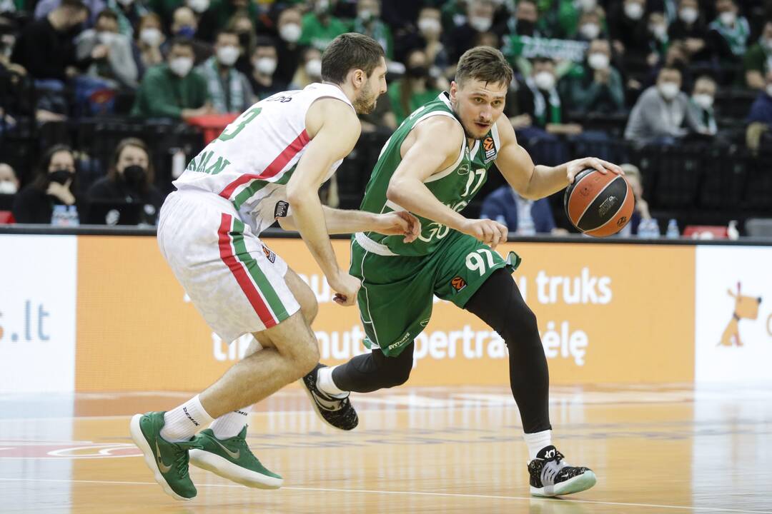 Eurolyga: Kauno „Žalgiris“ – Kazanės UNIKS 67:76