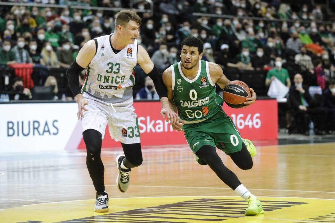 Eurolyga: Kauno „Žalgiris“ – Kazanės UNIKS 67:76