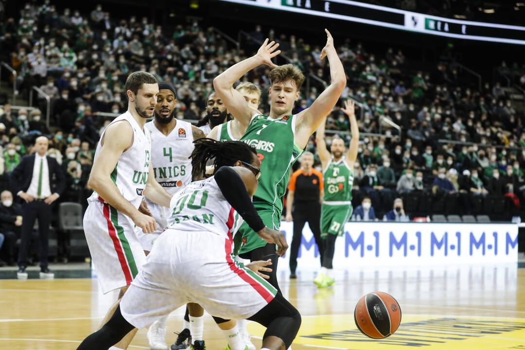 Eurolyga: Kauno „Žalgiris“ – Kazanės UNIKS 67:76