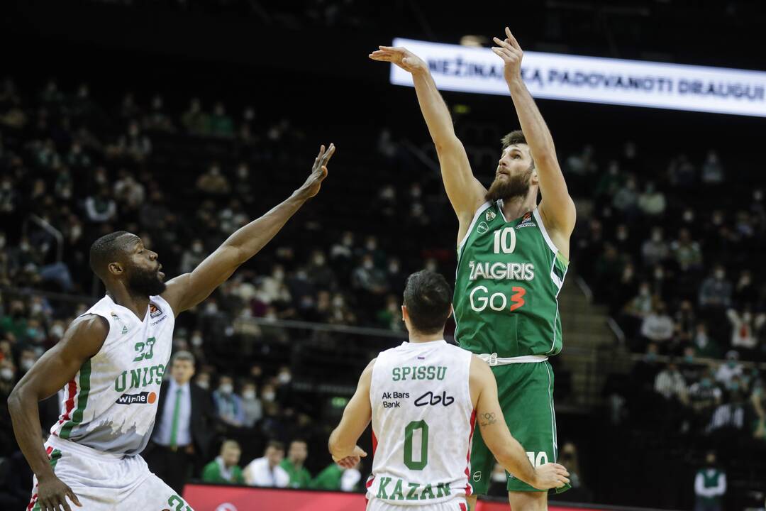 Eurolyga: Kauno „Žalgiris“ – Kazanės UNIKS 67:76
