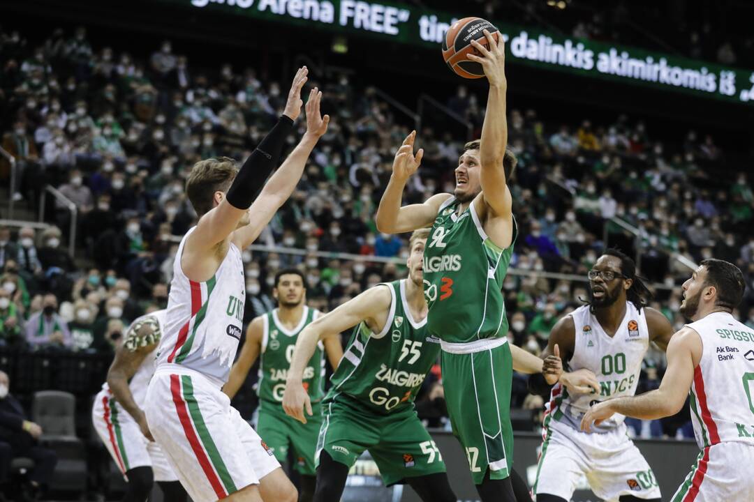 Eurolyga: Kauno „Žalgiris“ – Kazanės UNIKS 67:76