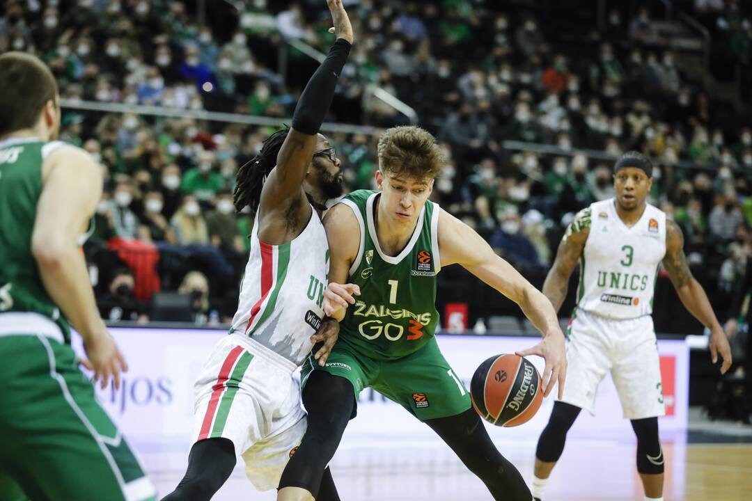 Eurolyga: Kauno „Žalgiris“ – Kazanės UNIKS 67:76