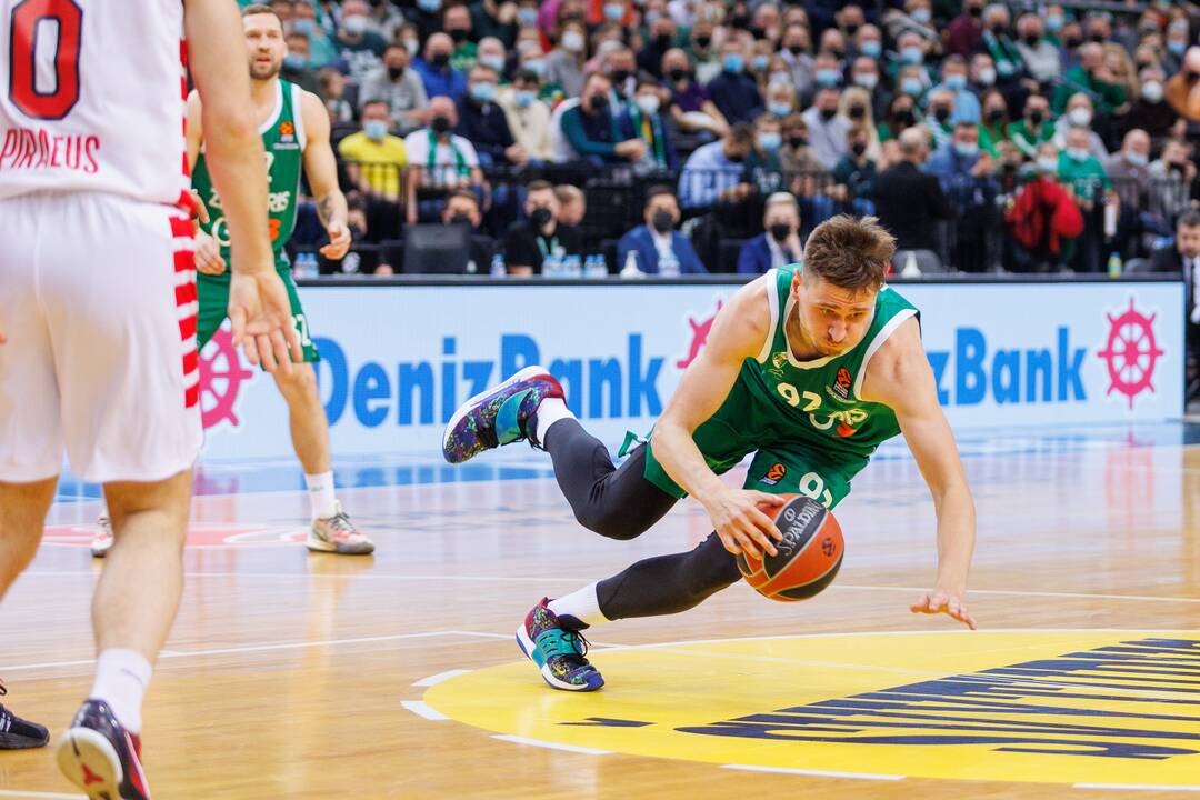 Eurolyga: Kauno „Žalgiris“ – Pirėjo „Olympiakos“ 73:84