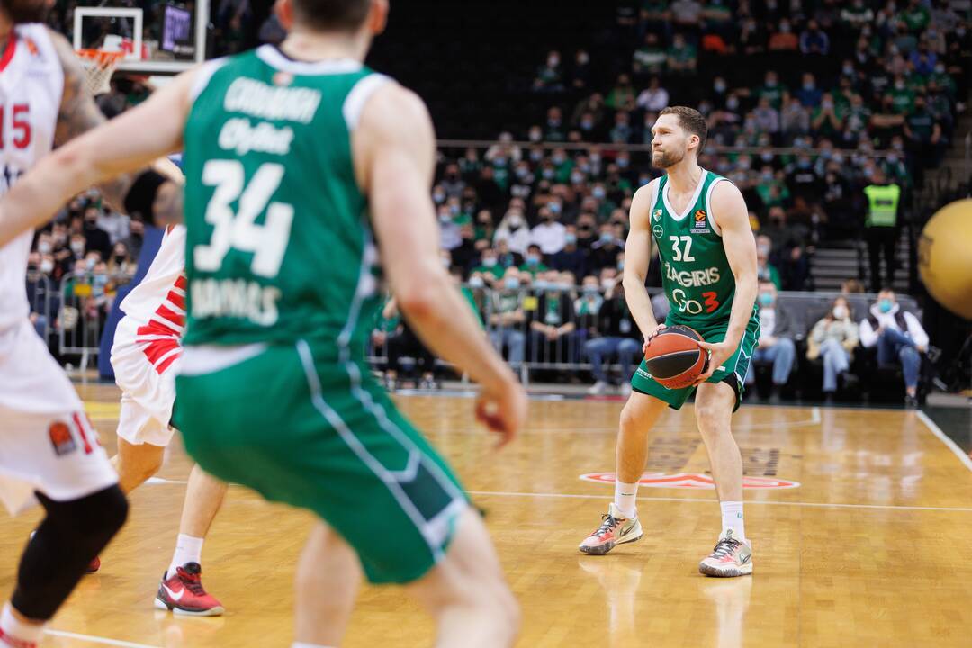 Eurolyga: Kauno „Žalgiris“ – Pirėjo „Olympiakos“ 73:84