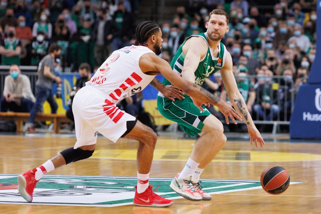 Eurolyga: Kauno „Žalgiris“ – Pirėjo „Olympiakos“ 73:84