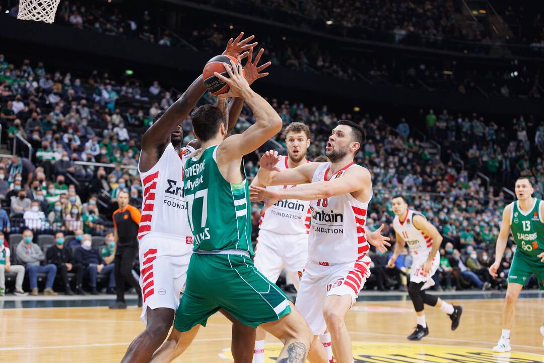 Eurolyga: Kauno „Žalgiris“ – Pirėjo „Olympiakos“ 73:84