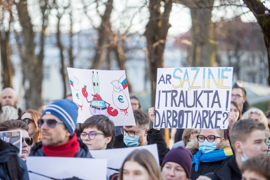 Protestas prieš Kauno miesto mero V. Matijošaičio šeimos verslo interesus Rusijoje