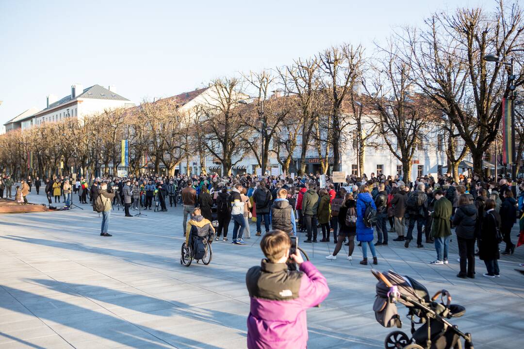 Protestas prieš Kauno miesto mero V. Matijošaičio šeimos verslo interesus Rusijoje