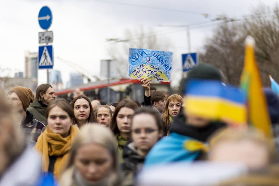 Protestas prie Vokietijos ambasados Vilniuje