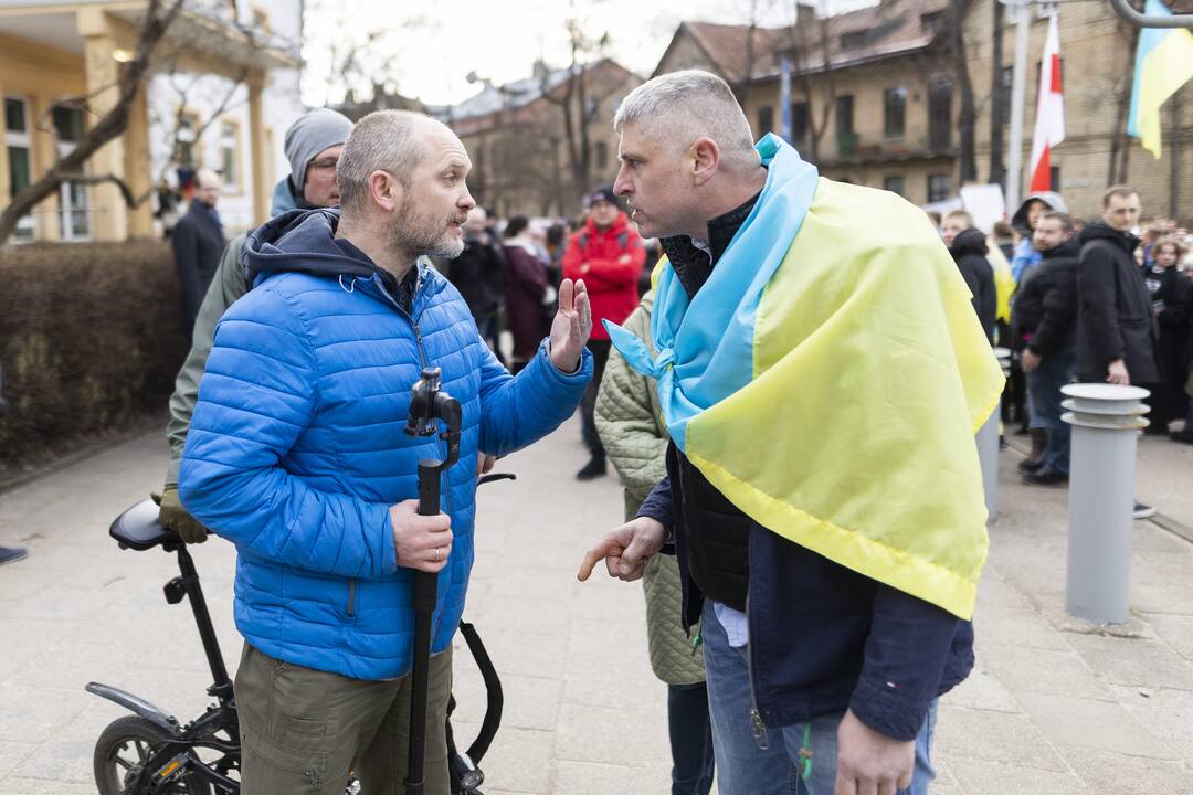 Protestas prie Vokietijos ambasados Vilniuje