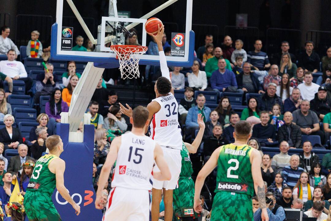 Pasaulio krepšinio čempionato atranka: Lietuva – Prancūzija 65:90