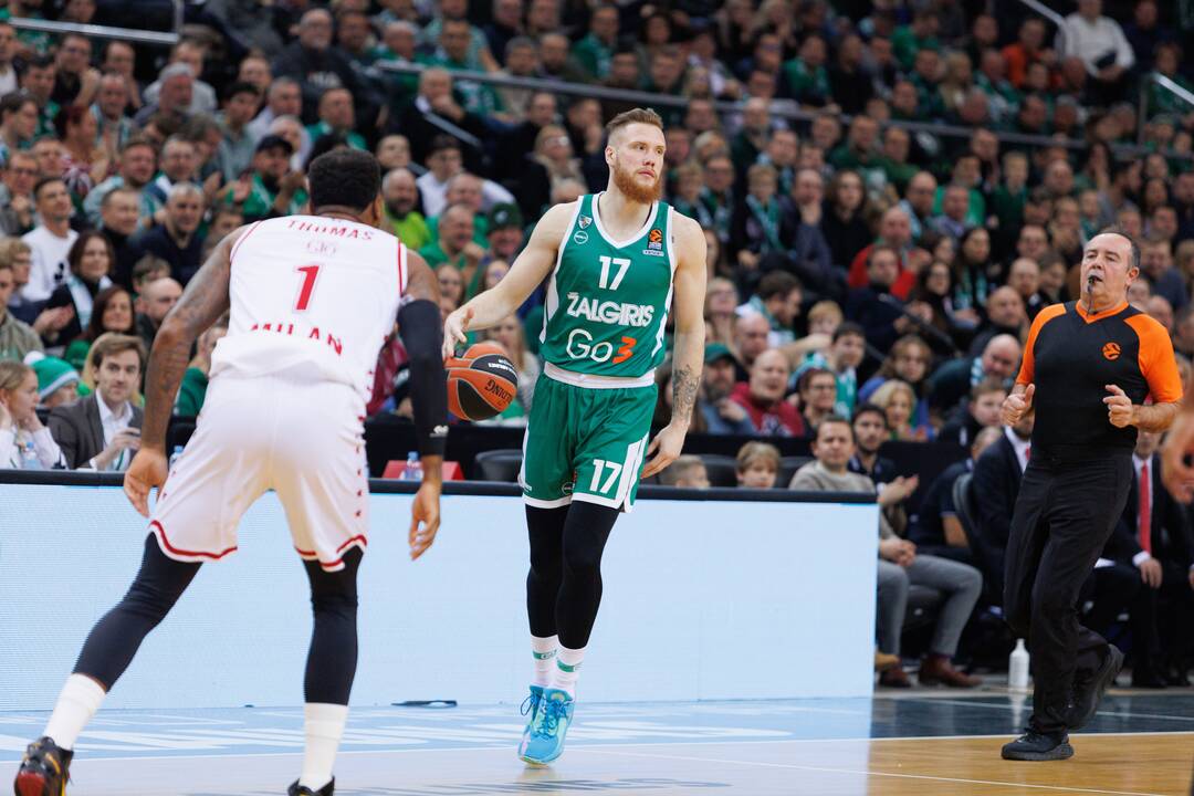 Eurolyga: Kauno „Žalgiris“ – Milano „EA7 Emporio Armani“ 71:62