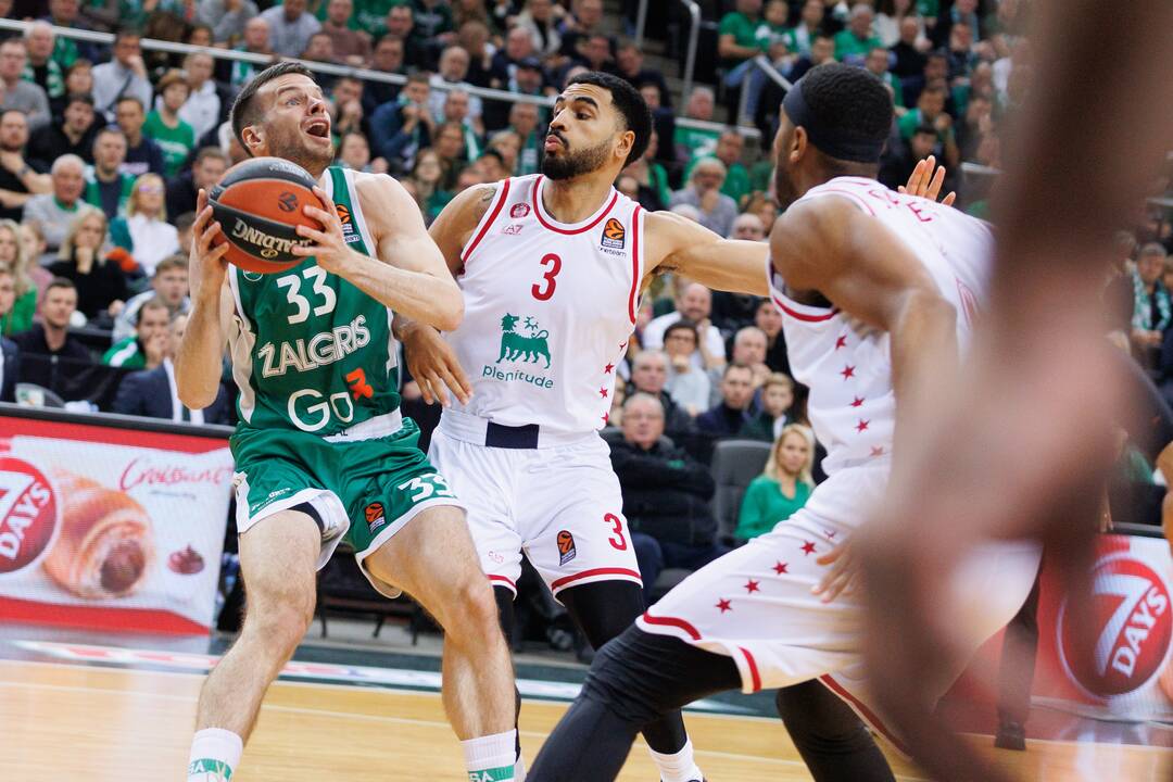 Eurolyga: Kauno „Žalgiris“ – Milano „EA7 Emporio Armani“ 71:62