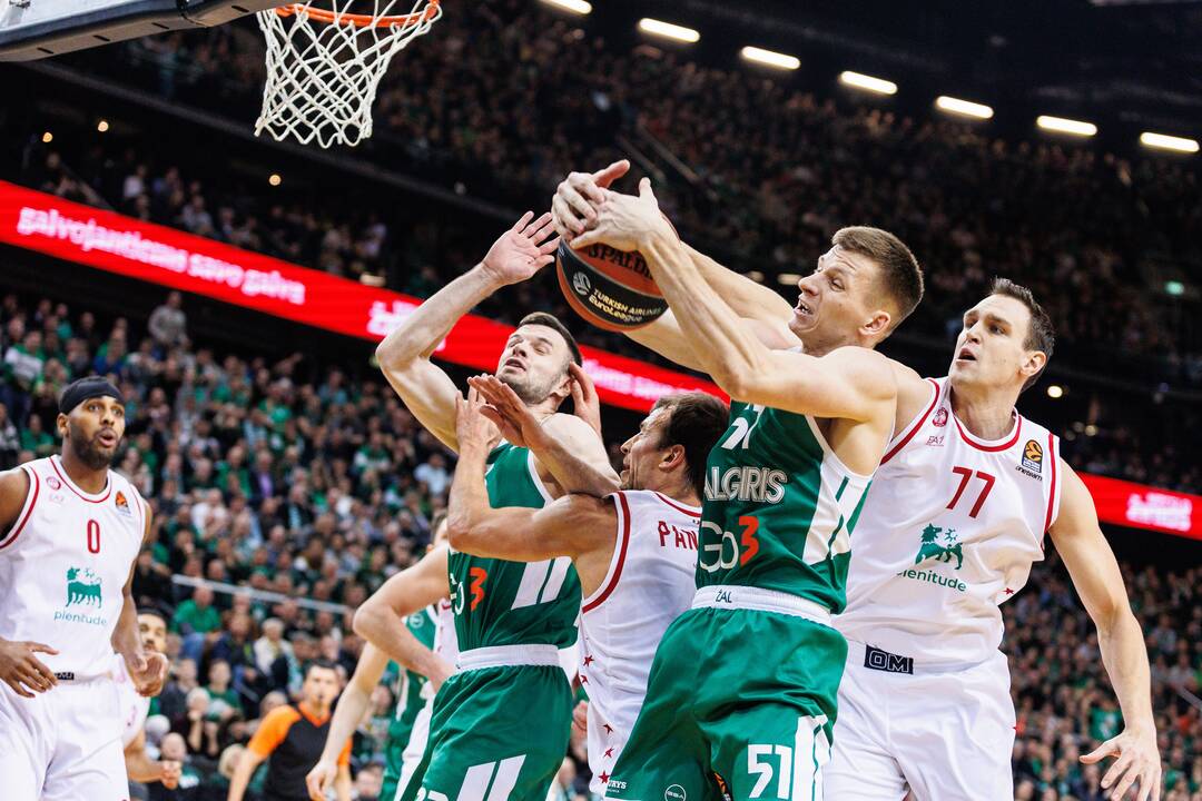 Eurolyga: Kauno „Žalgiris“ – Milano „EA7 Emporio Armani“ 71:62