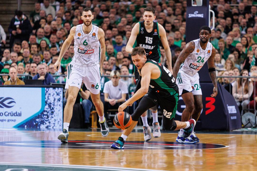 Eurolyga: Kauno „Žalgiris“ – Atėnų „Panathinaikos“ 67:81