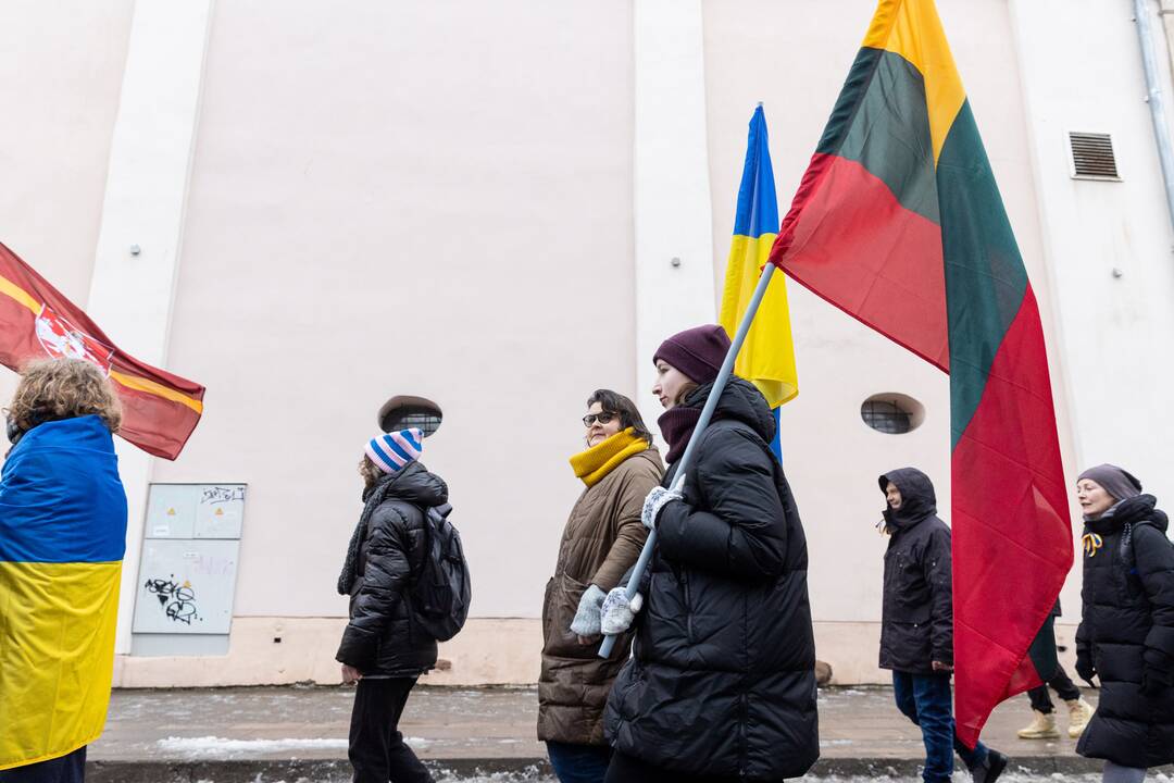 Mitingas ir eitynės Ukrainai palaikyti