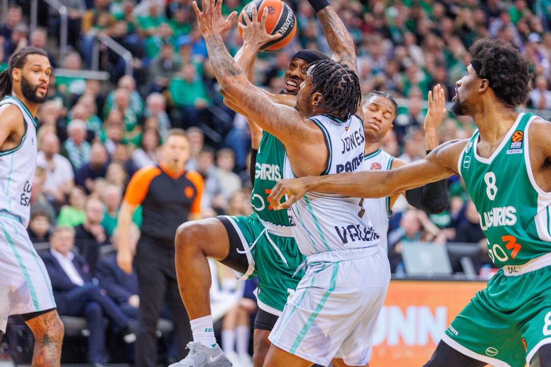 Eurolyga: Kauno „Žalgiris“ – Valensijos „Basket“ 95:74