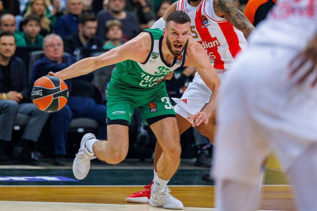 Eurolyga: Kauno „Žalgiris“  –  Belgrado „Crvena Zvezda“ 79:74